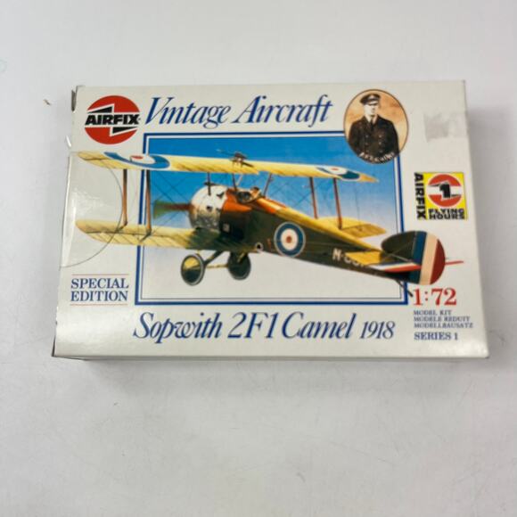 Airfix Other - Airfix Sopwith 2F1 Camel 1918 1/72 Scale Model Kit Vtg Aircraft Series 1 Open